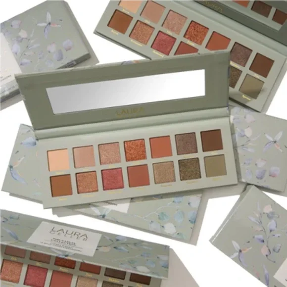 NIB Laura Geller The Casual Collection Eyeshadow Palette Copper Khaki 14 Shades - Picture 9 of 10
